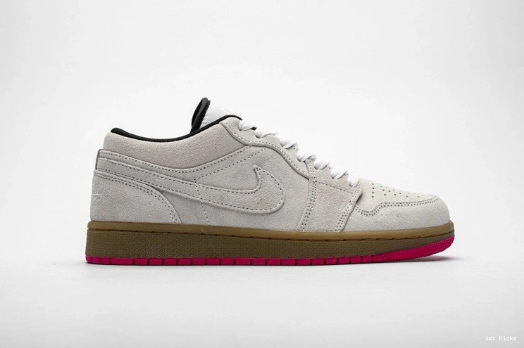 Pink Jordan Gum Hyper 553558-119  1 Low White 0308